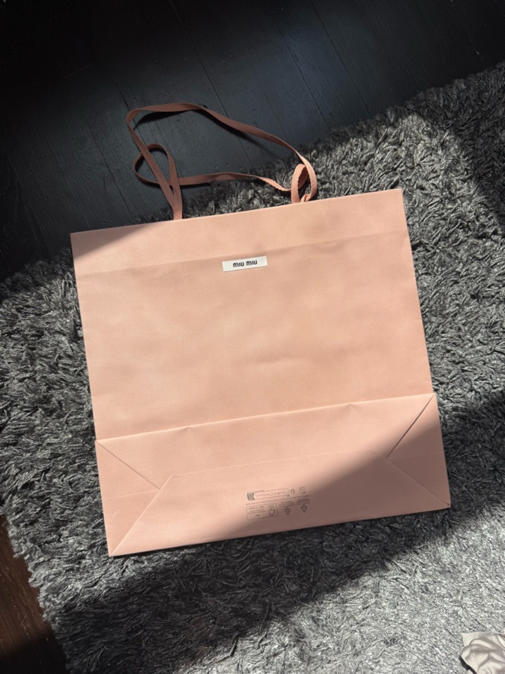 Miu Miu Dusty Pink Shopping Tote Bag - Picture 4 of 7